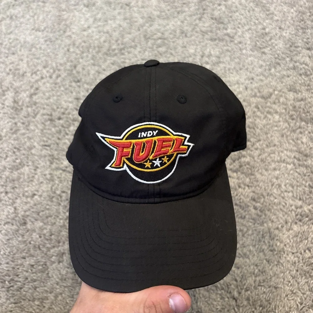 Indy Fuel Hat Reebok Center Ice ONE SIZE FITS ALL Baseball Cap Red Black ECHL